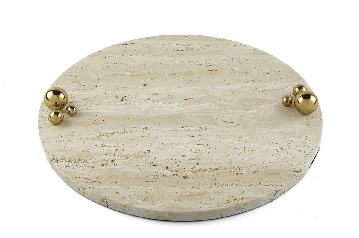 Mikasa Moor Gold Top Küçük Bej Tepsi 30x30x4cm