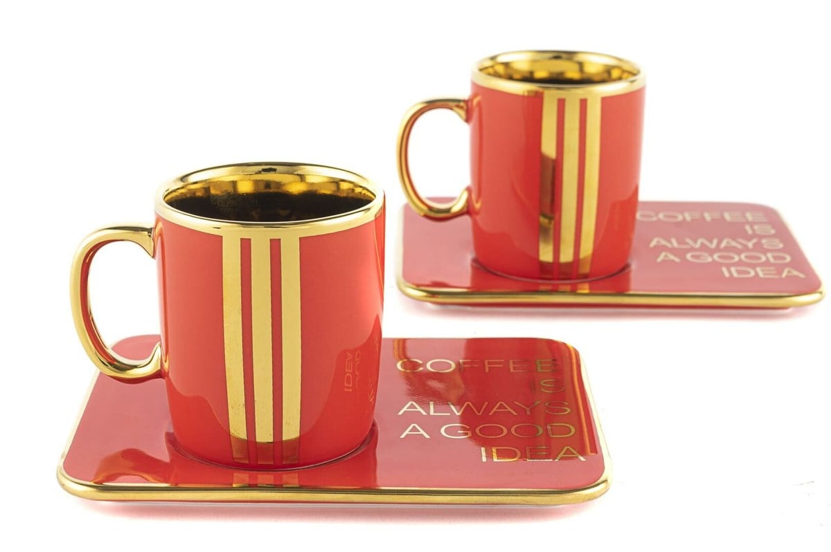 Mikasa Moor Scarlet 2 li Kahve Fincanı