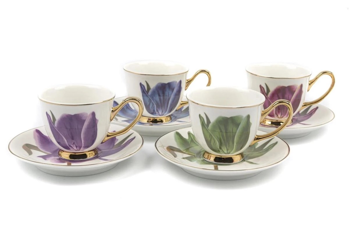 Mikasa Moor Tulip 4lü Kahve Fincanı Seti