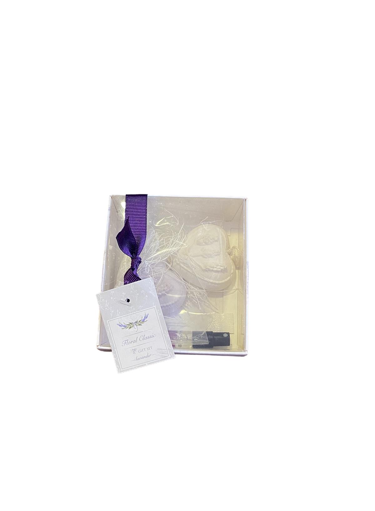 Neptün Miss Scents Floral Gif Set Kalp Figürlü Püsküllü Lila Lavanta