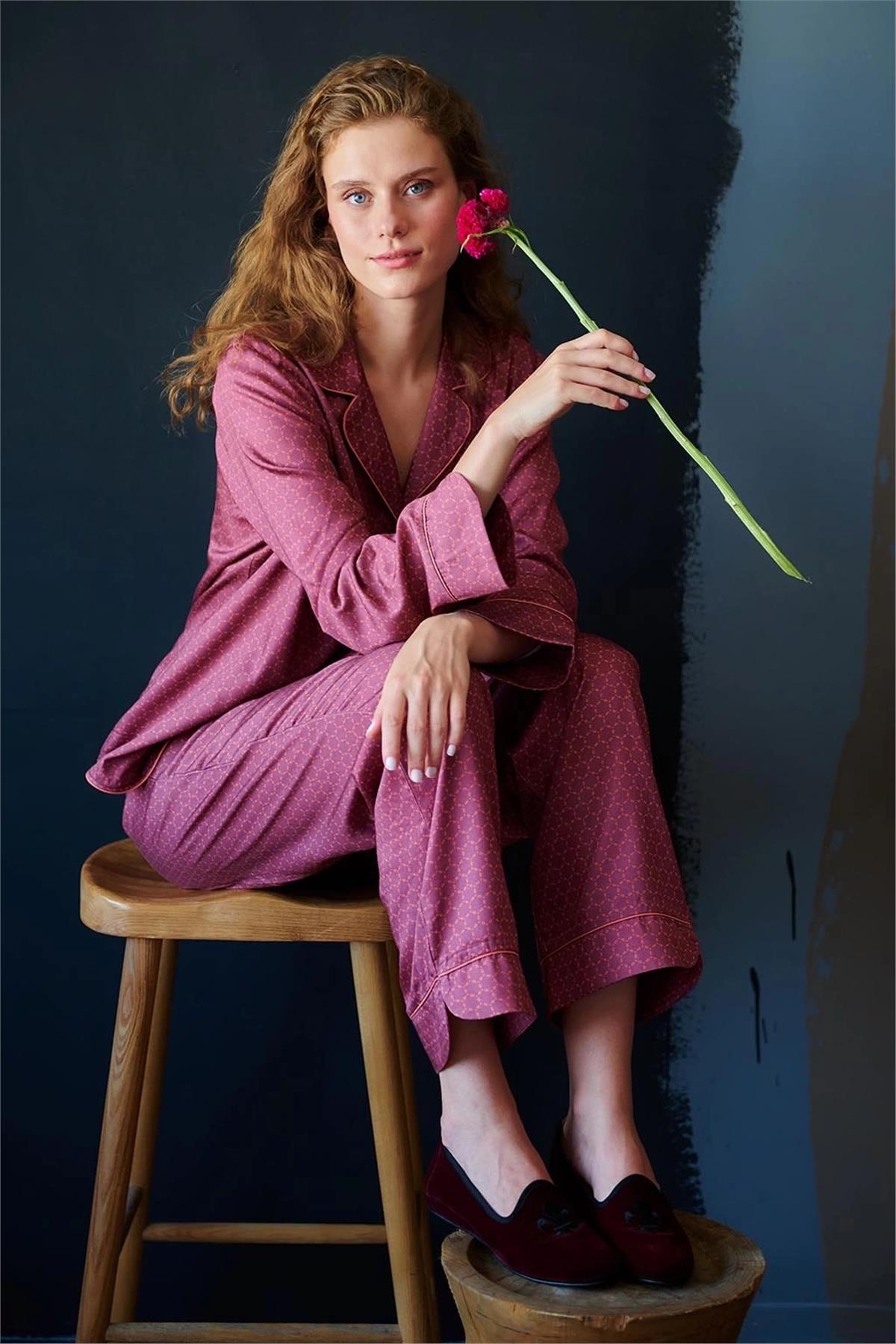 Otro Barcelona P1 %100 Tencel Kadın Pijama