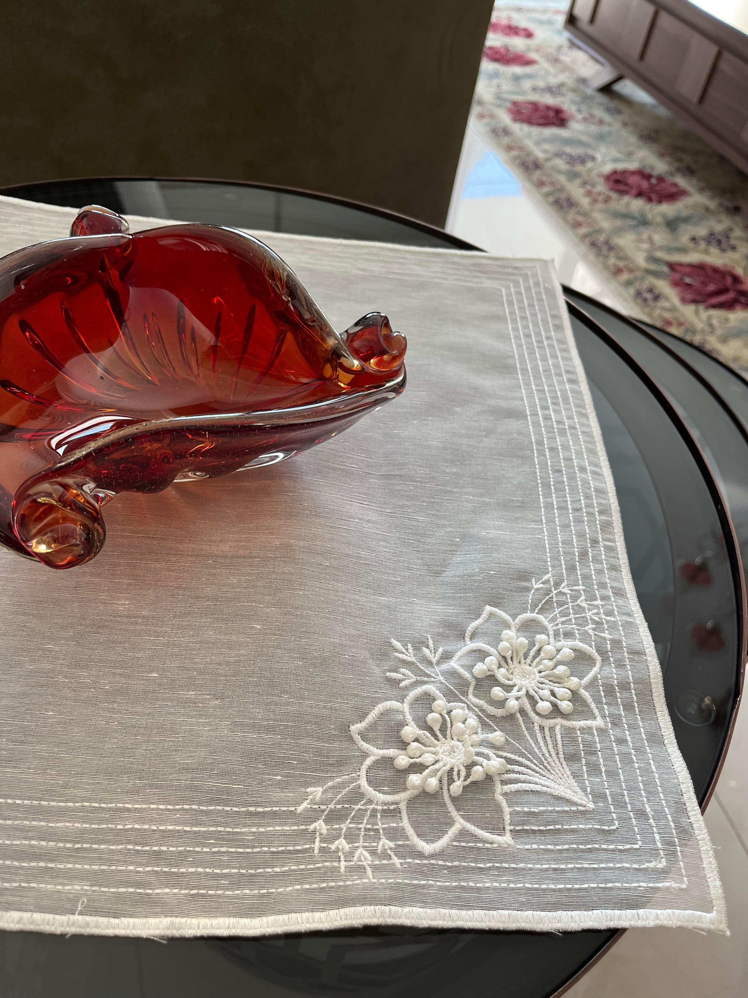 Silkarea Tohum İşi 5 Parça Salon Örtü Takımı