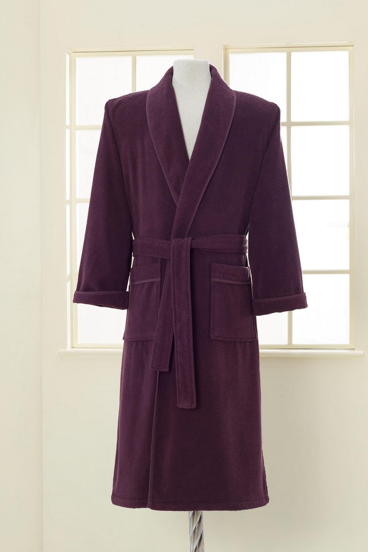 Soft Cotton Lord Bornoz Mor XXL