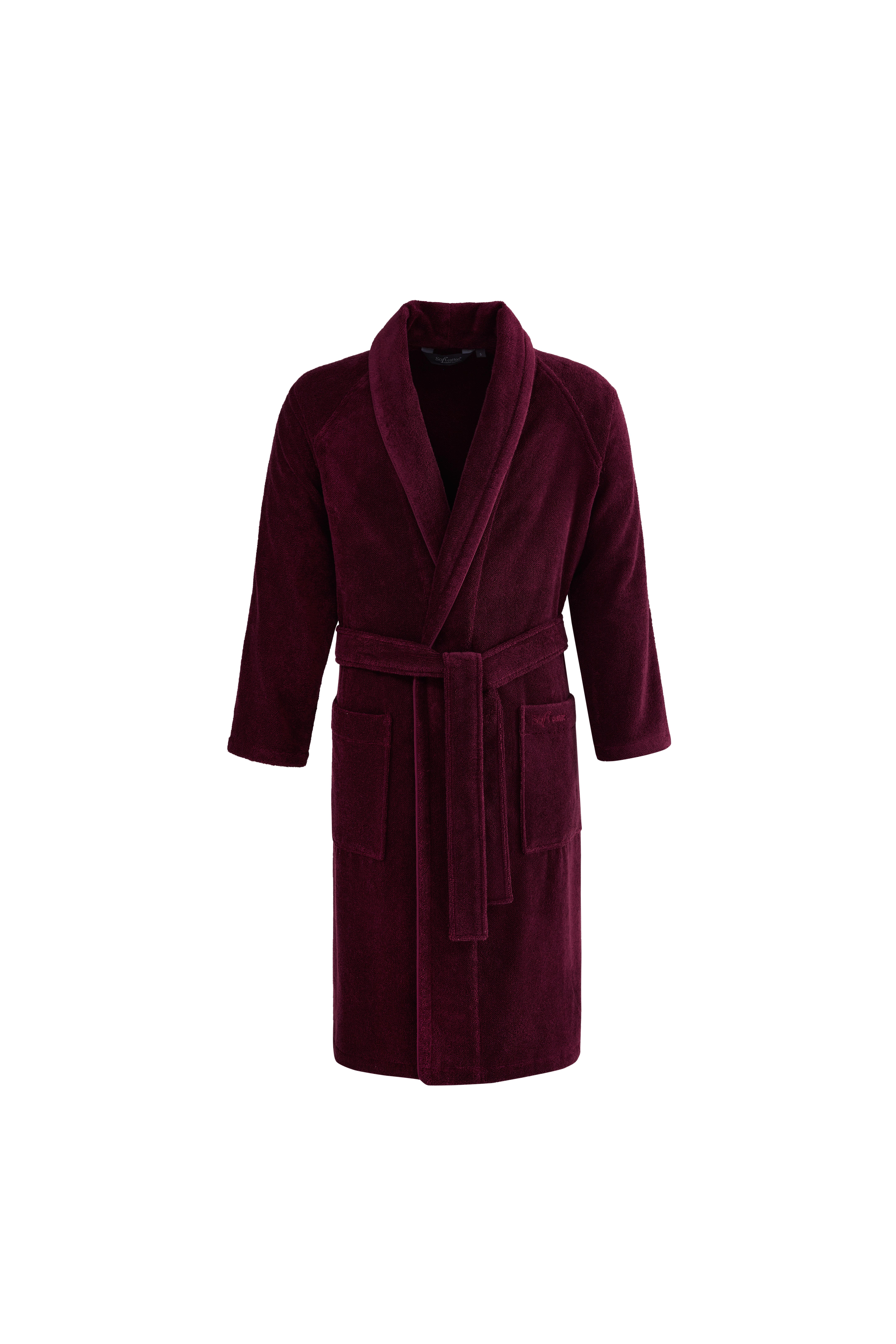 Soft Cotton Premium 2'li Bornoz Seti Bordo L