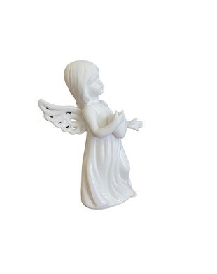 Esmer Kalp Taşıyan Melek Kız Biblosu 18*9 Cm