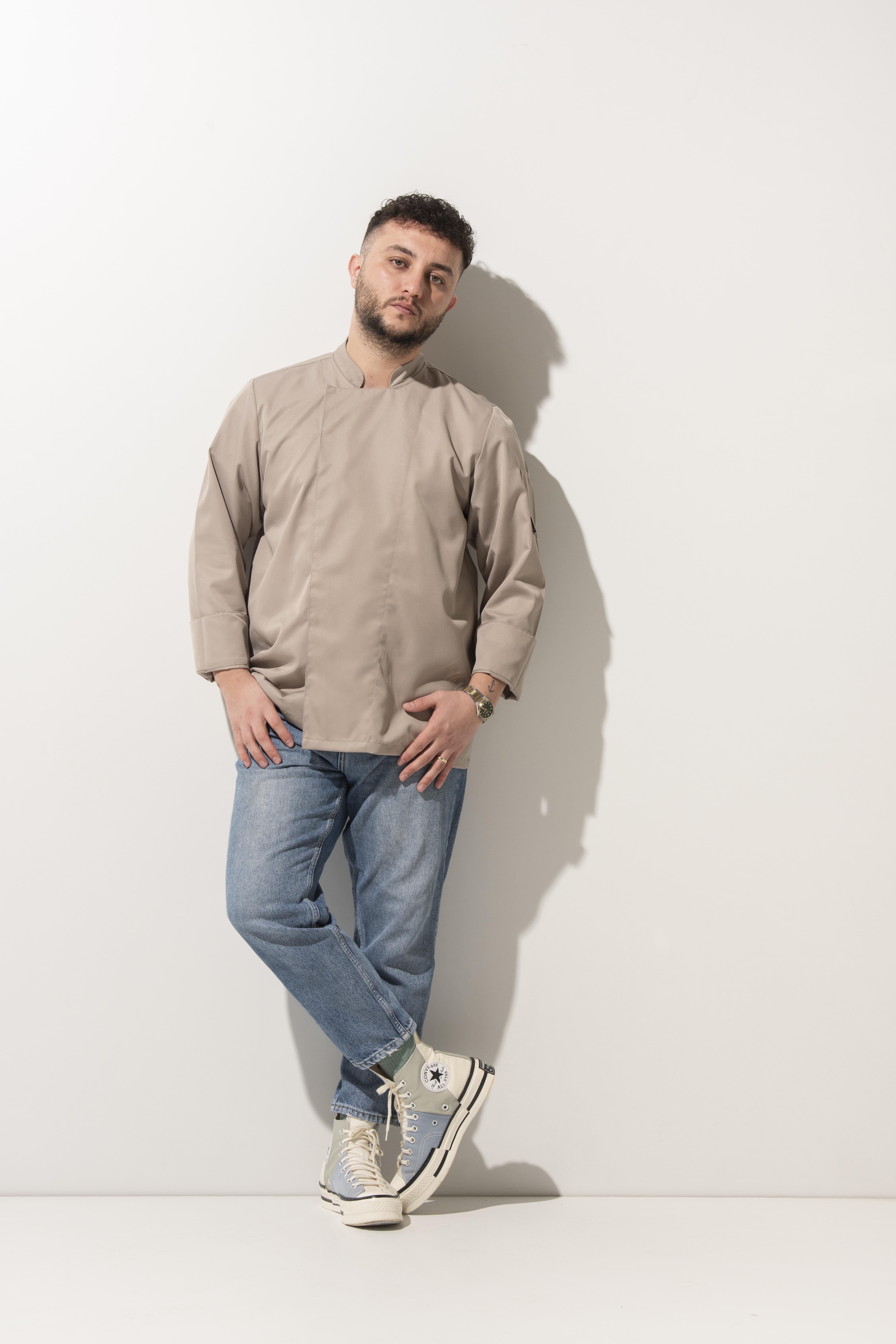 C-01 Classic – Bej Şef Ceketi