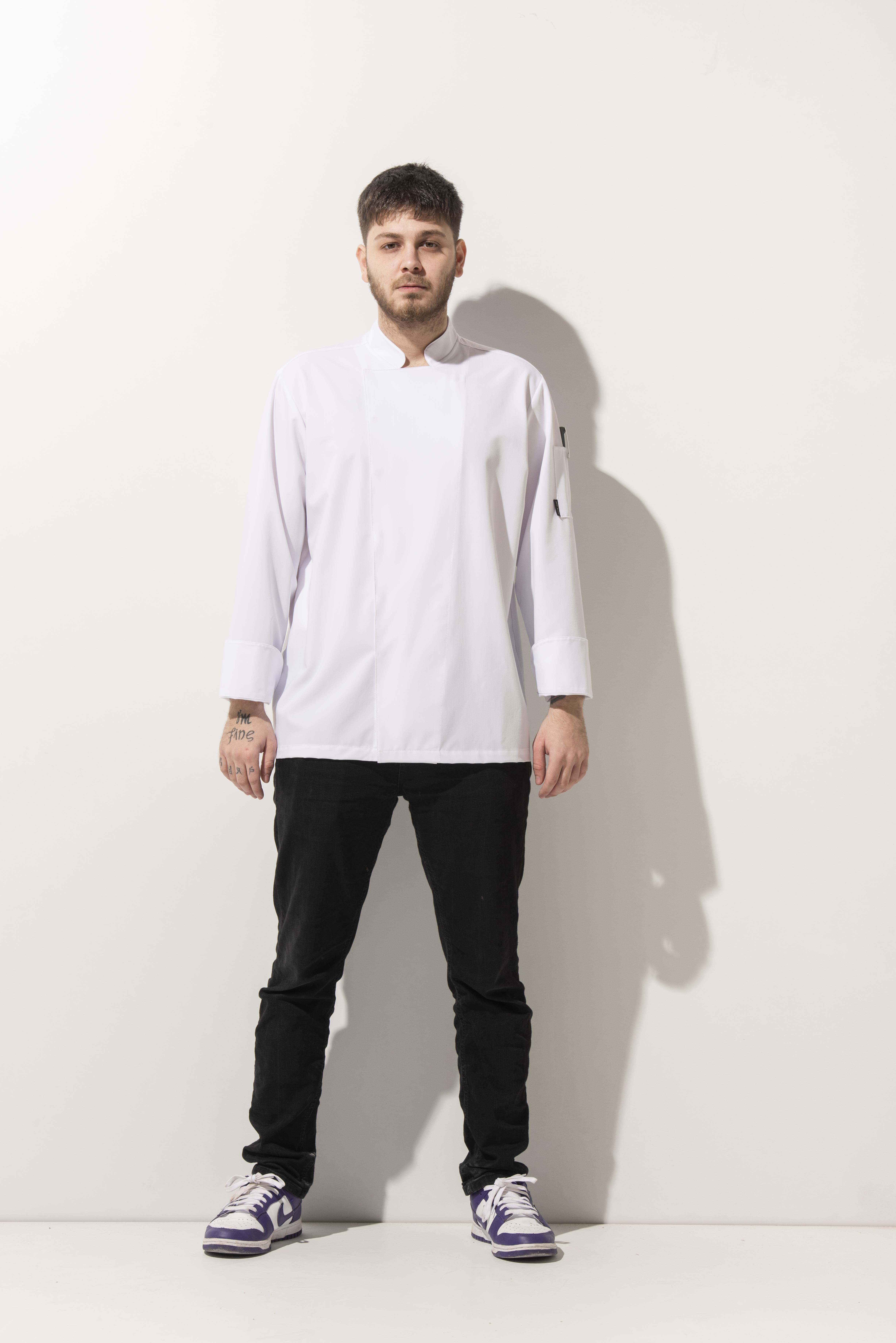 C-01 Classic – Beyaz Şef Ceketi