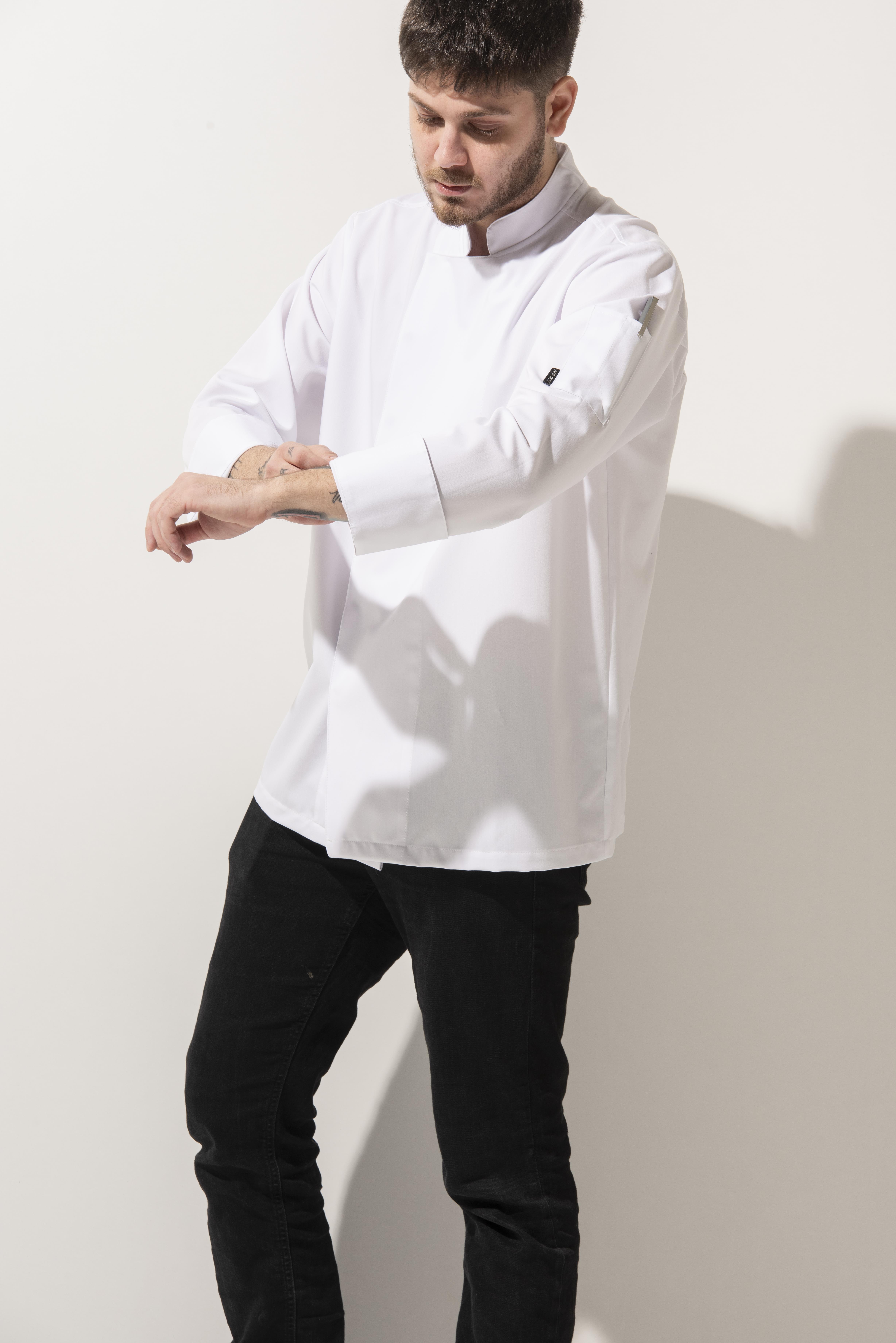 C-01 Classic – Beyaz Şef Ceketi