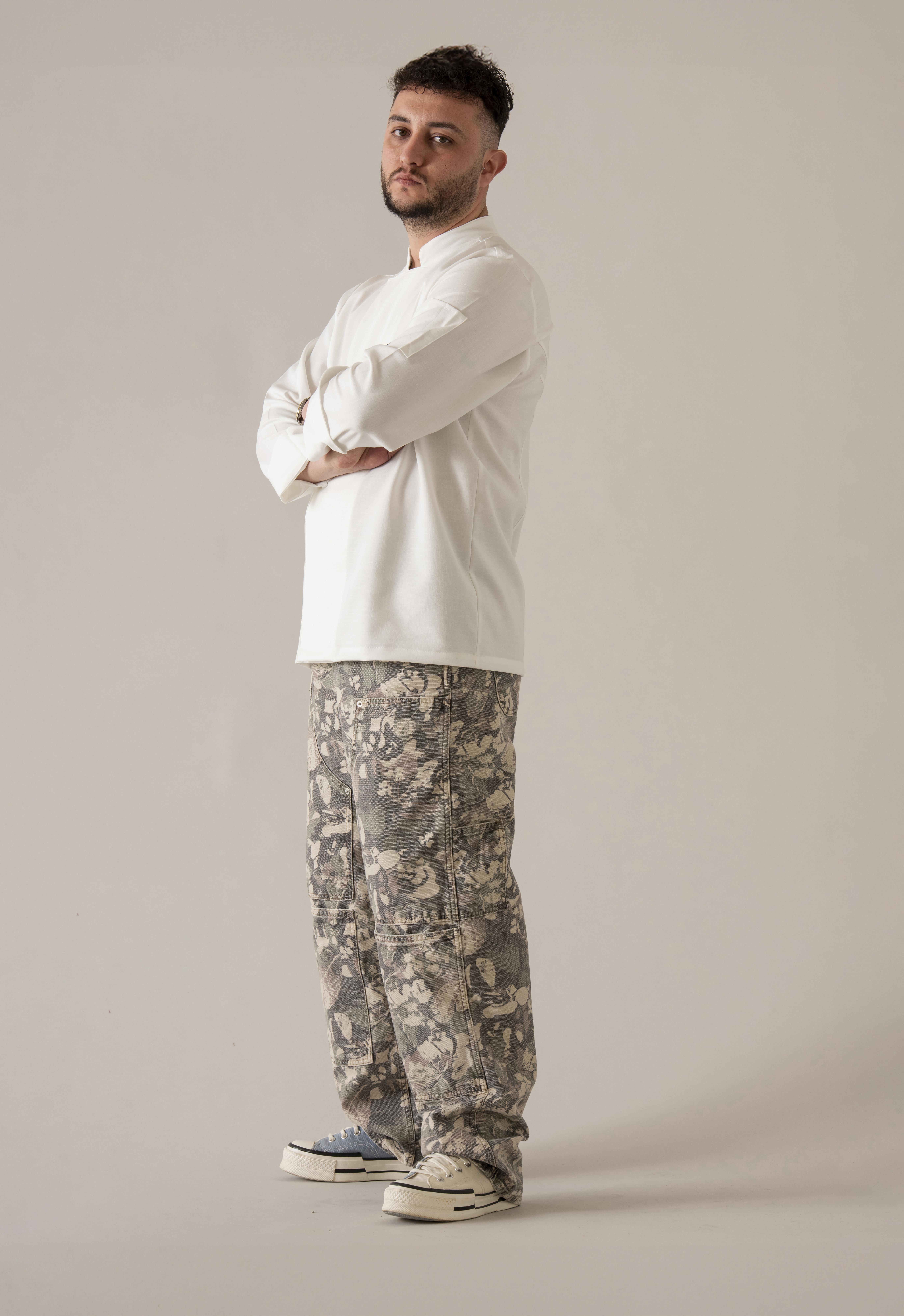 C-04 Soft Linen – Beyaz Şef Ceketi