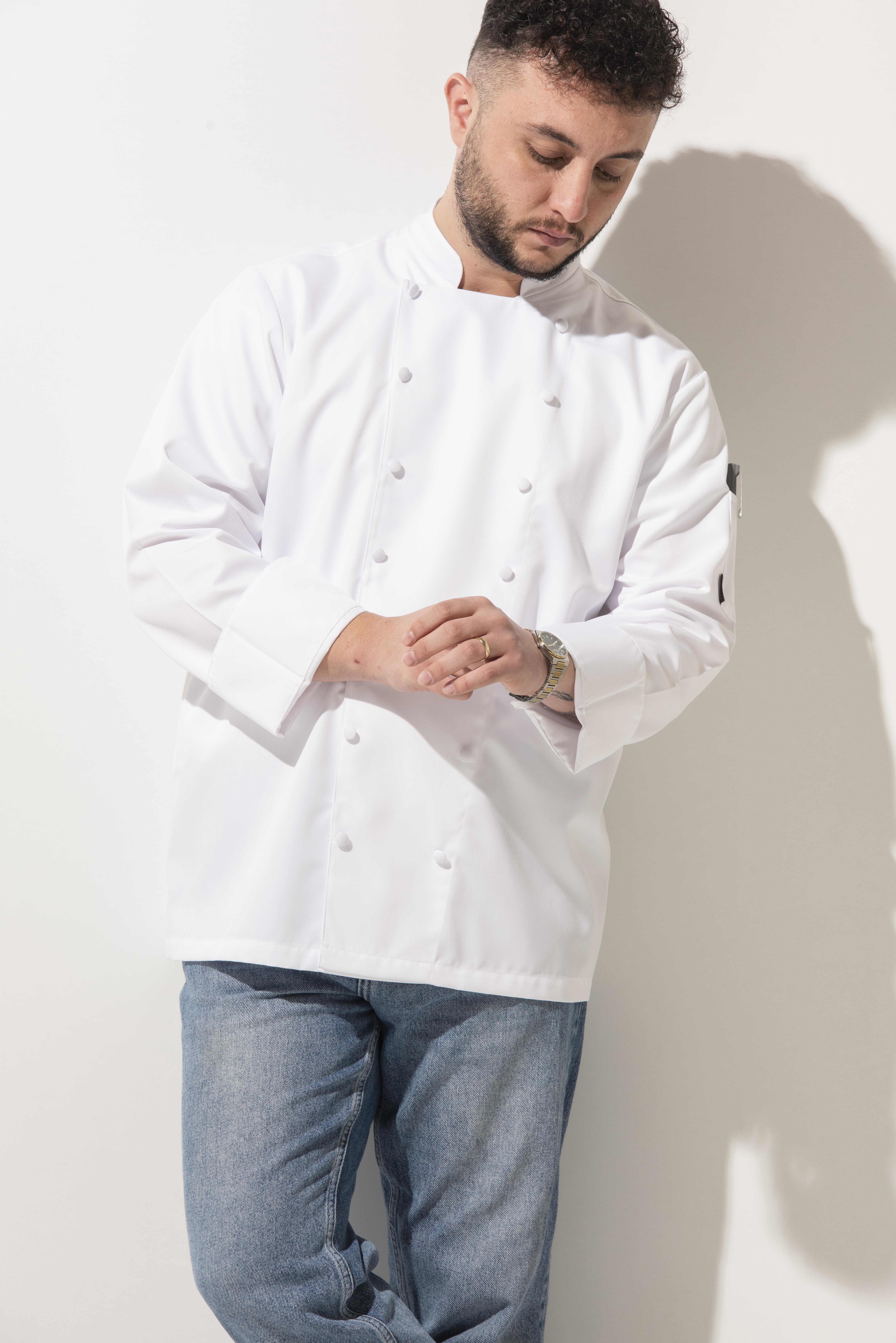 C-14 Classic – Beyaz Şef Ceketi