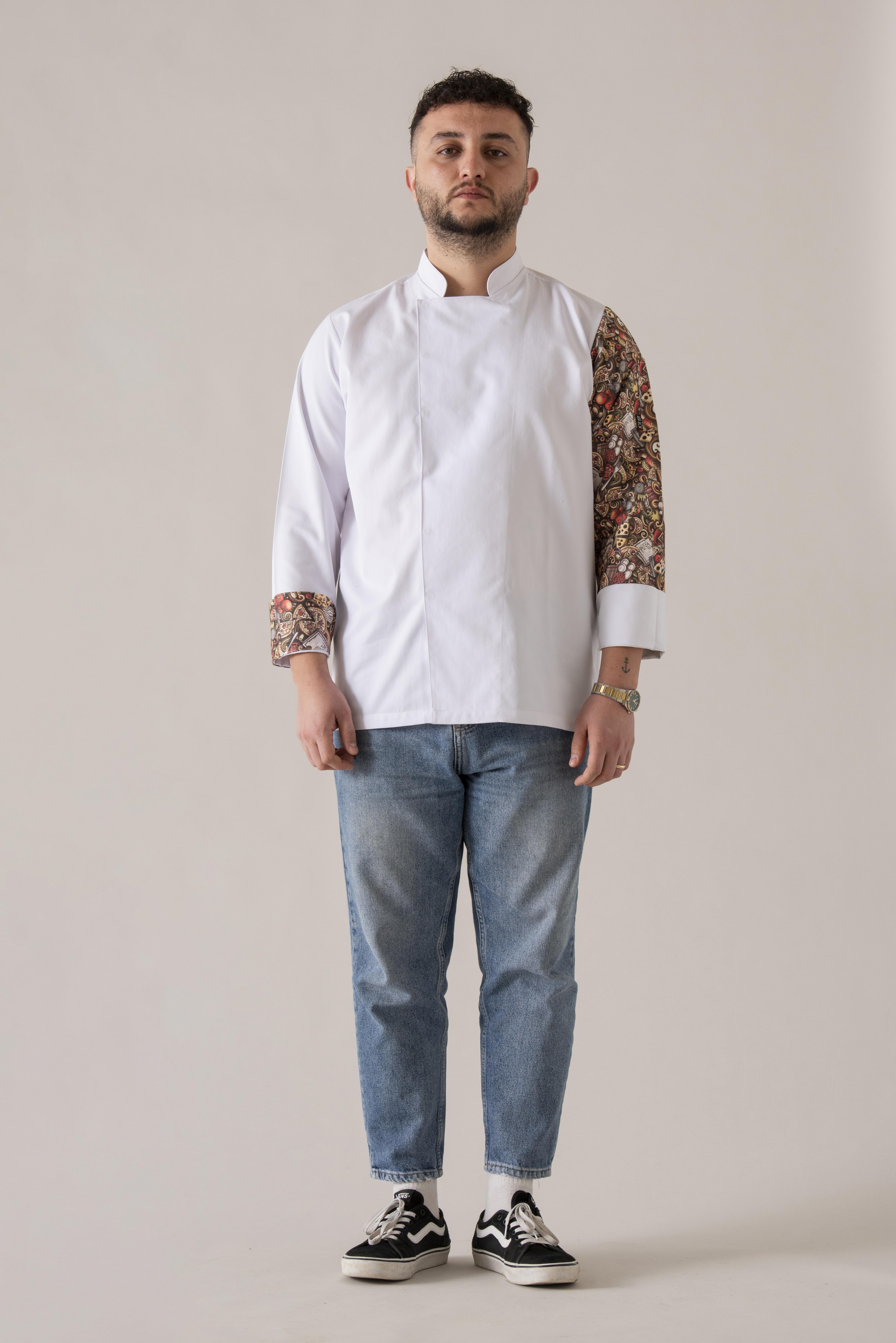 C-19 Pizza – Beyaz Şef Ceketi