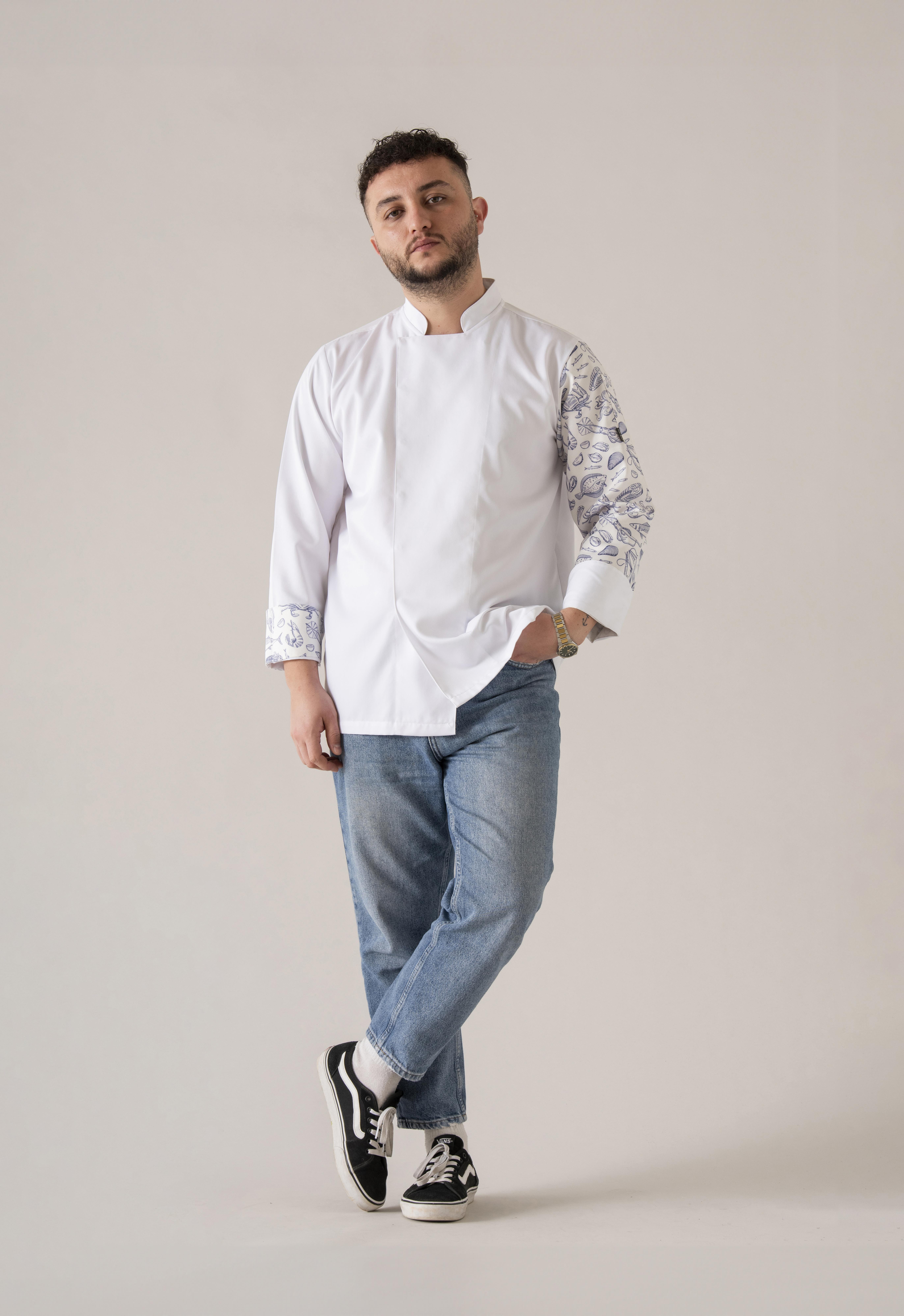 C-19 Seafood – Beyaz Şef Ceketi