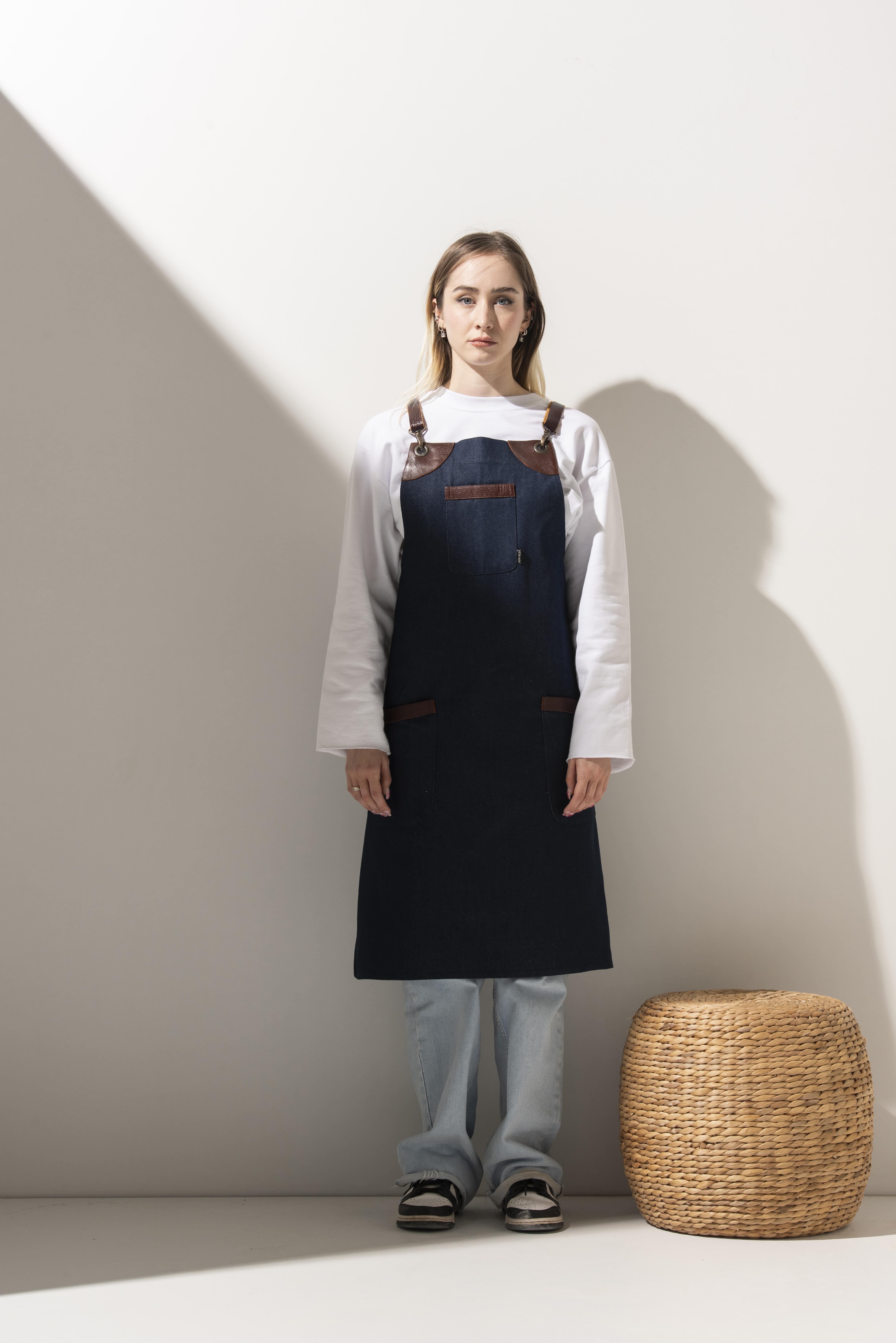 D-102 Cedric – Mavi Kot Boydan Önlük