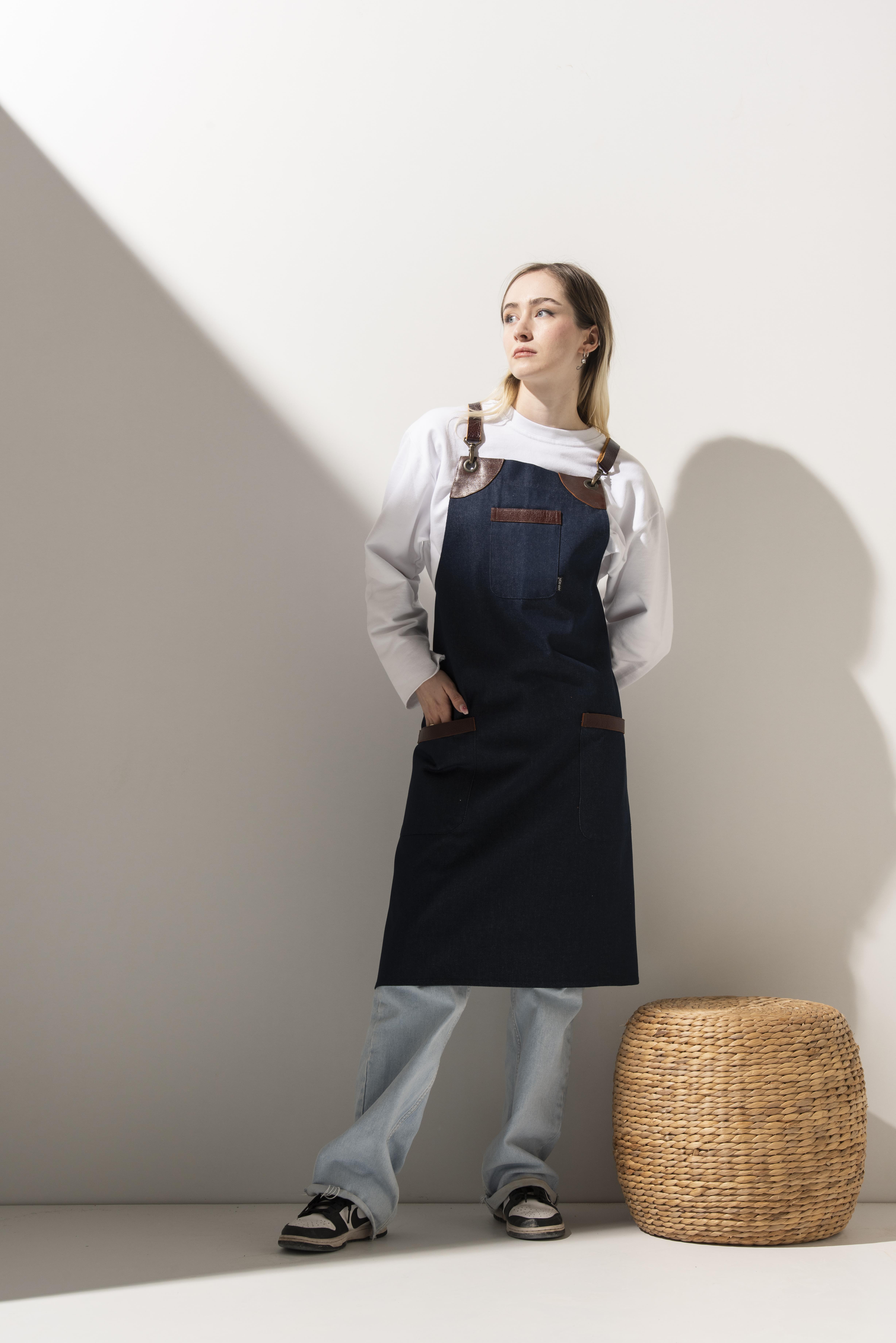 D-102 Cedric – Mavi Kot Boydan Önlük