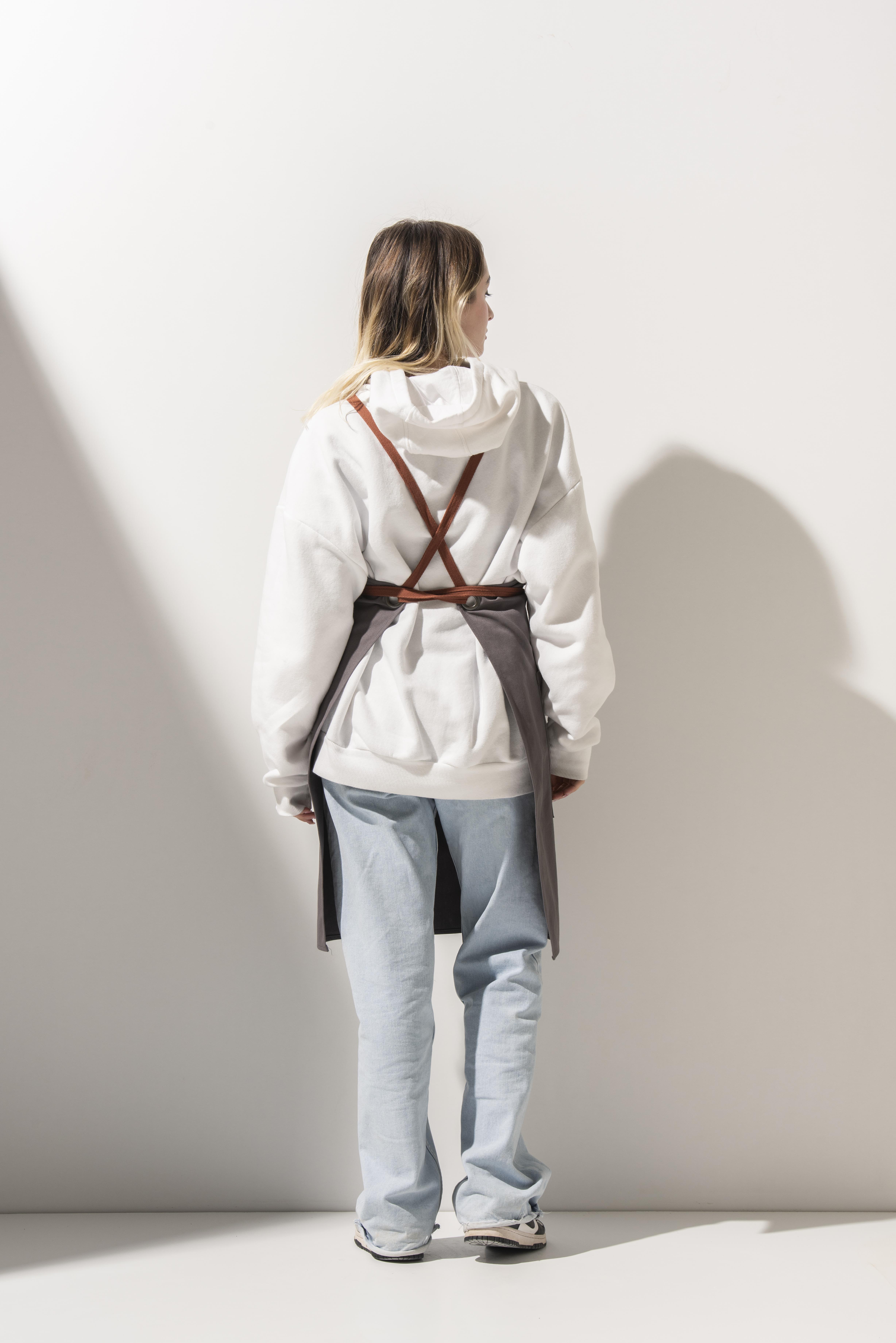 D-177 Thomas – Koyu Gri Boydan Önlük