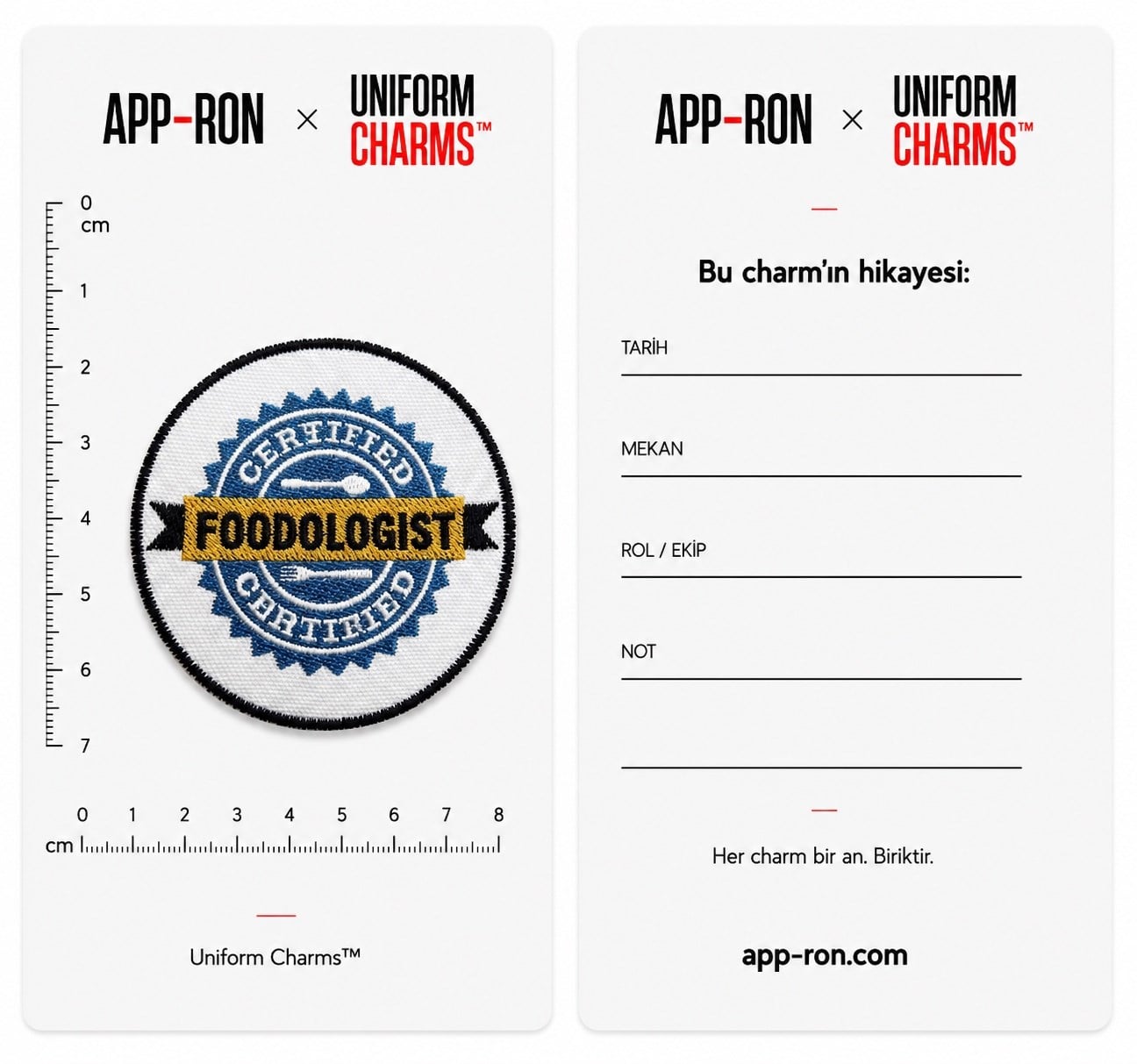 Uniform Charms™ Certified Foodologist Madalya Charm