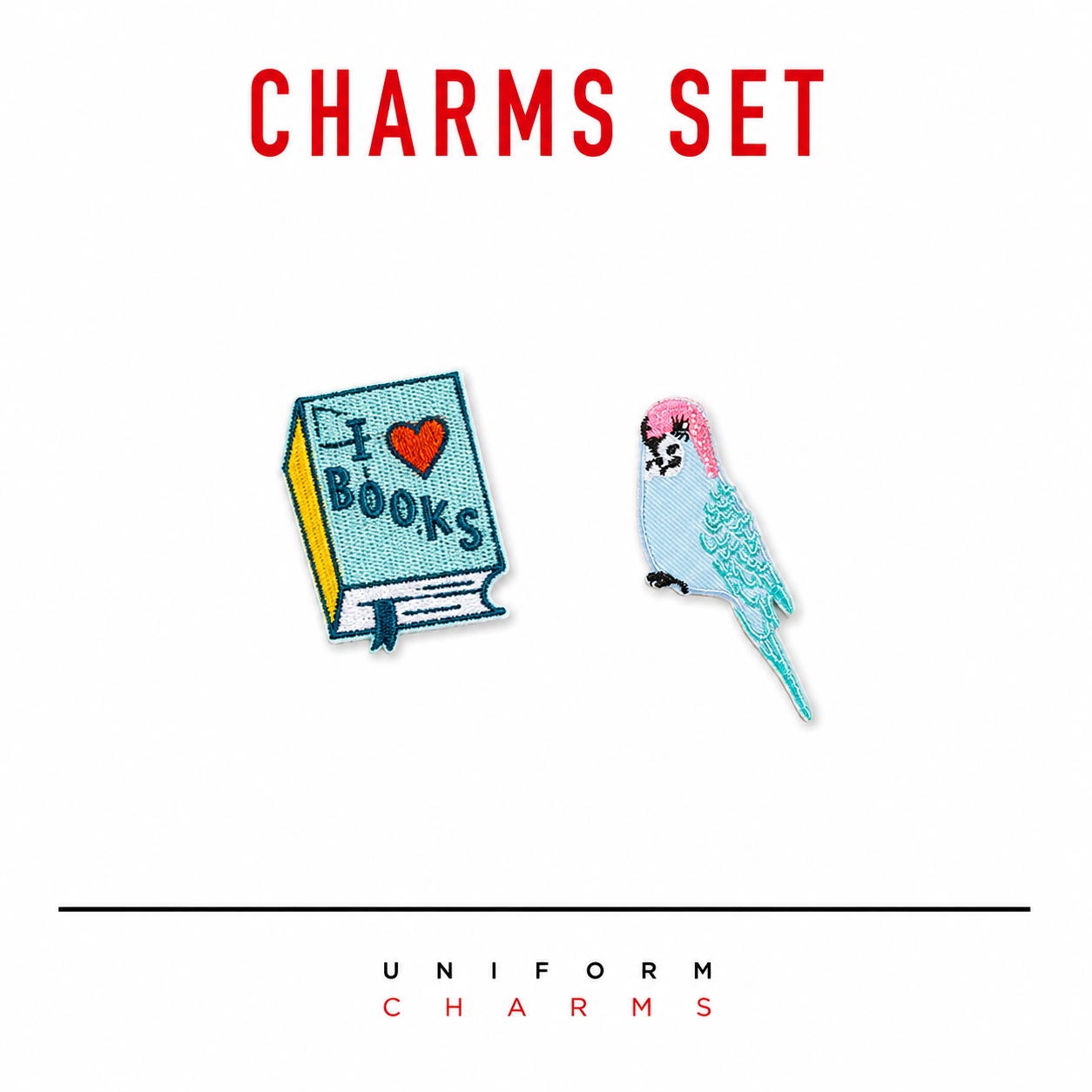 Uniform Charms™ Kitap Sever Seti Broş Charm