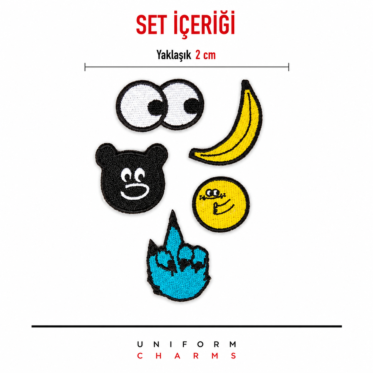 Uniform Charms™ Mini Set 5'li Broş Charm