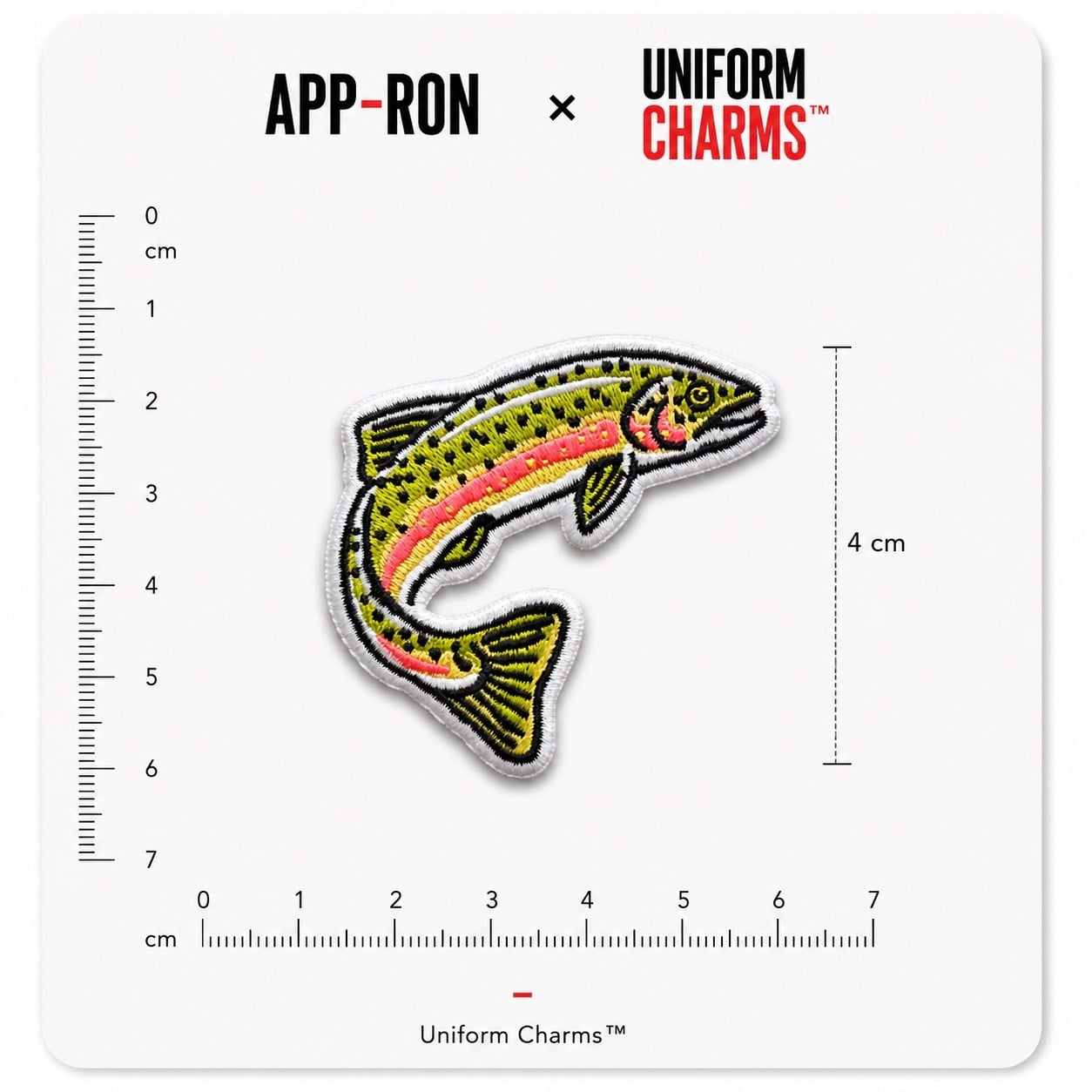 Uniform Charms™ Rainbow Trout Alabalık Broş Charm