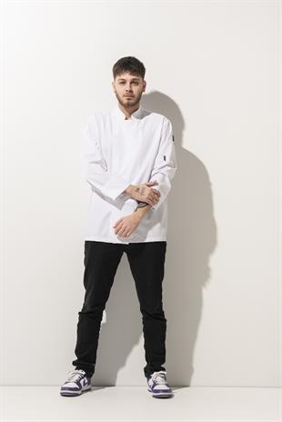 C-01 Classic – Beyaz Şef Ceketi