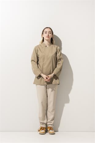 C-01 Classic Kadın – Camel Şef Ceketi