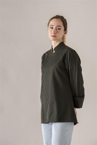 C-01 Classic Kadın – Haki Şef Ceketi