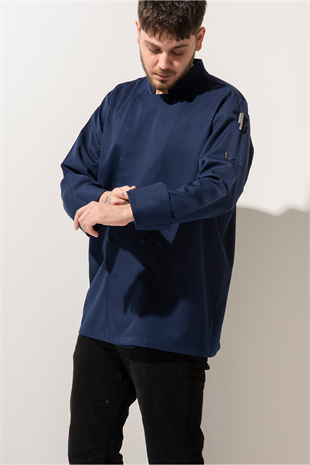 C-01 Classic – Lacivert Şef Ceketi