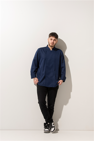 C-01 Classic – Lacivert Şef Ceketi