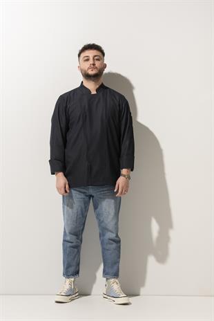 C-21 Premium - Mavi Kot  Şef Ceketi 