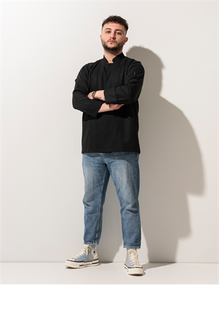 C-01 Classic – Siyah Şef Ceketi