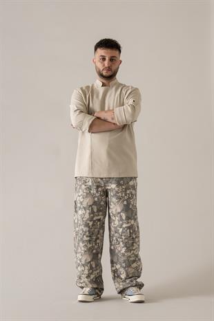 C-04 Soft Linen – Bej Şef Ceketi