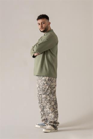 C-04 Soft Linen – Haki Şef Ceketi