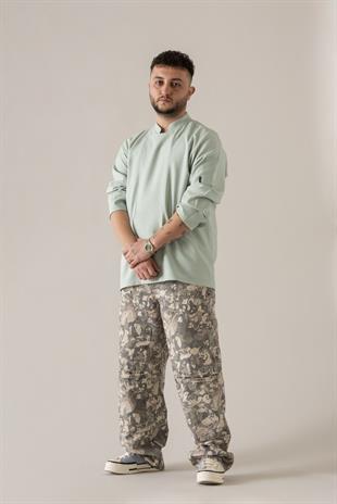 C-04 Soft Linen – Mint Yeşili Şef Ceketi