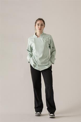 C-04 Soft Linen – Mint Yeşili Şef Ceketi