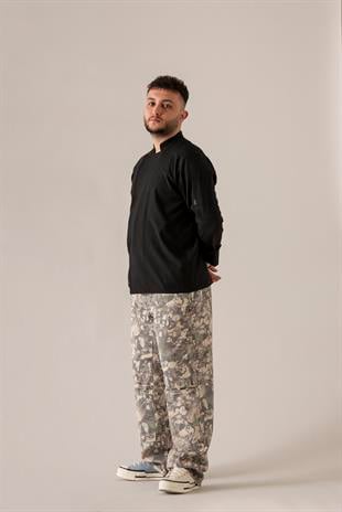 C-04 Soft Linen – Siyah Şef Ceketi