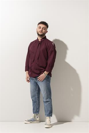 C-02 Scarf – Bordo Şef Ceketi