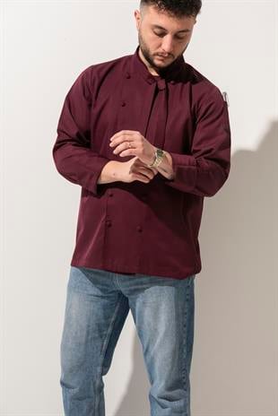 C-02 Scarf – Bordo Şef Ceketi