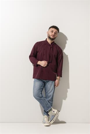 C-02 Scarf – Bordo Şef Ceketi