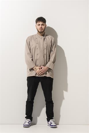 C-02 Scarf – Bej Şef Ceketi