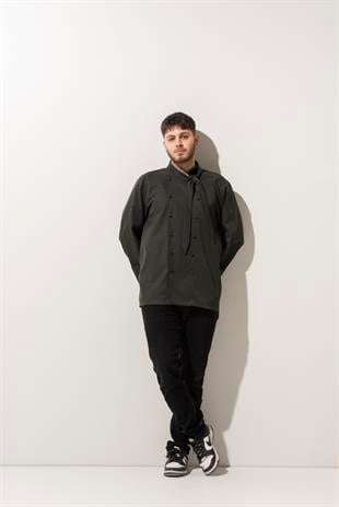 C-02 Scarf – Haki Şef Ceketi