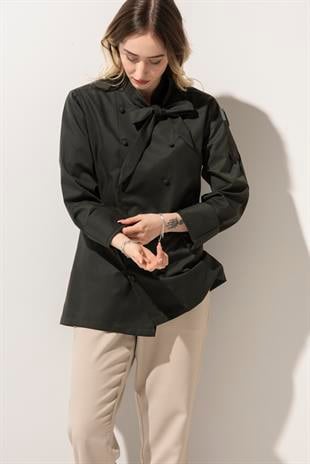 C-02 Scarf Kadın – Haki Şef Ceketi