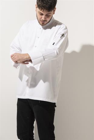 C-05 Collaret – Beyaz Şef Ceketi