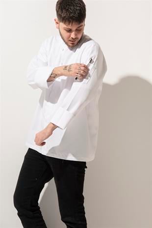 C-05 Collaret – Beyaz Şef Ceketi