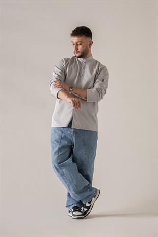 C-05 Collaret – Açık Gri Şef Ceketi
