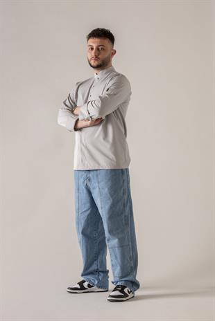 C-05 Collaret – Açık Gri Şef Ceketi