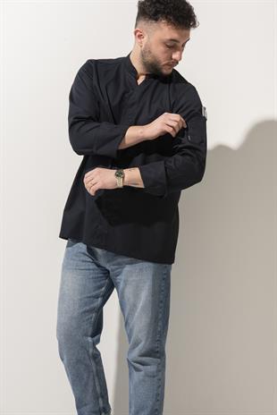 C-07 Vneck – Lacivert Şef Ceketi