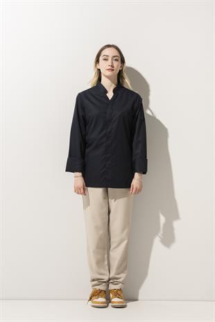 C-07 Vneck Kadın – Lacivert Şef Ceketi