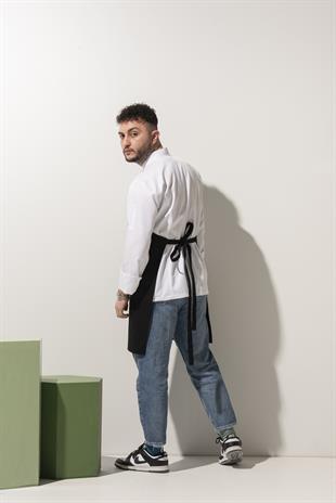 C-08 Special – Siyah-beyaz Şef Ceketi