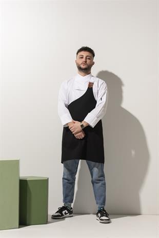 C-08 Special – Siyah-beyaz Şef Ceketi