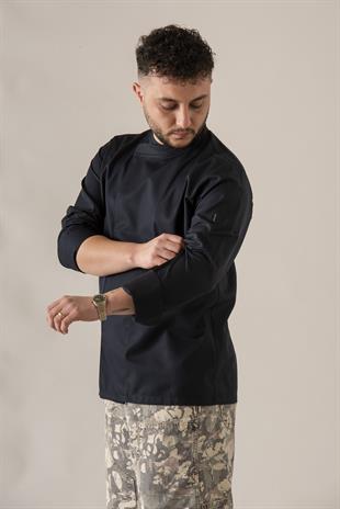 C-10 Simple – Lacivert Şef Ceketi